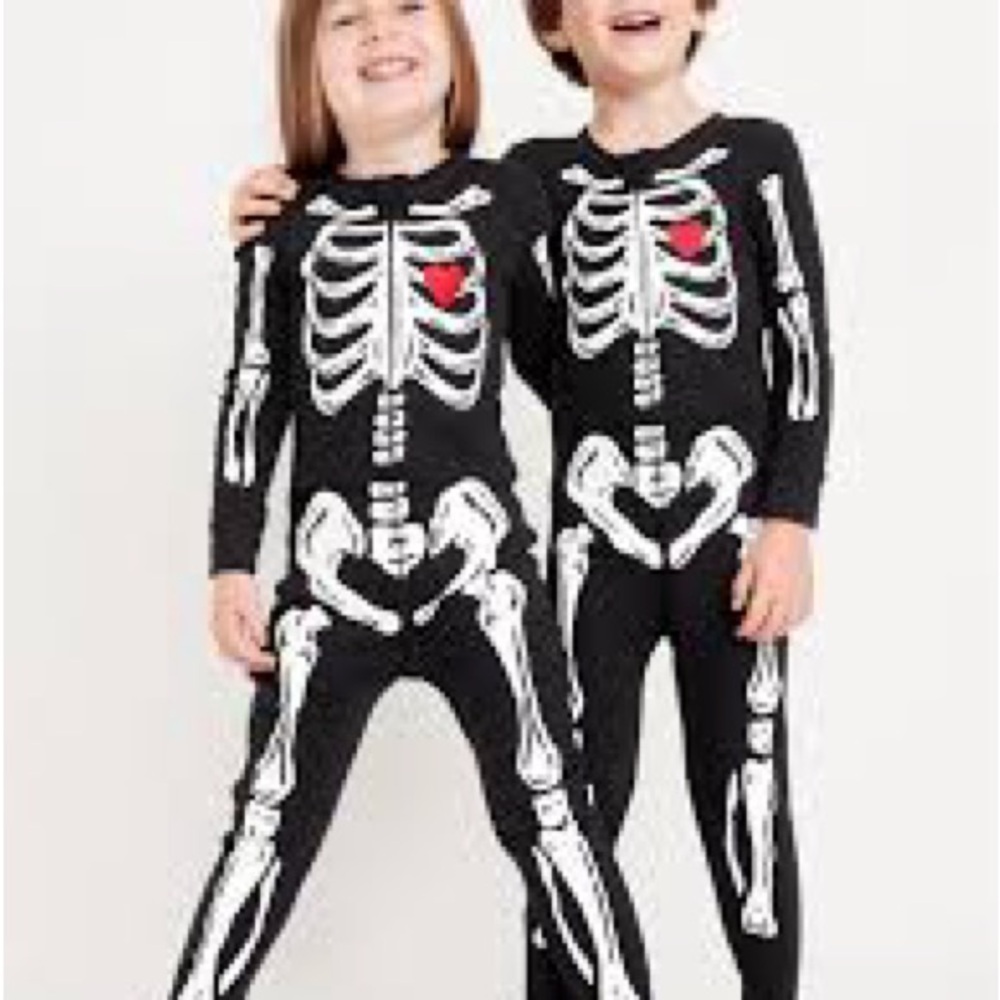 Black and White Skeleton Pajama